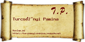 Turcsányi Pamina névjegykártya